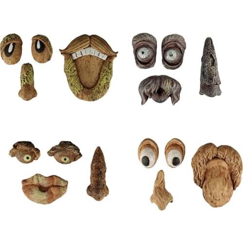 Old Man Tree Hugger Garden Peeker Yard Art Outdoor Tree Funny Old Man Face Sculpture Whimsical Tree Face Garden Decor-ABUX