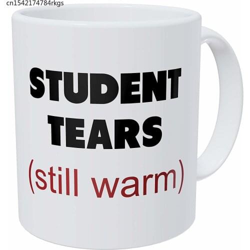STUDENT TEARS - Coffee Mug in Blue Ribbon Gift Box - 11 oz