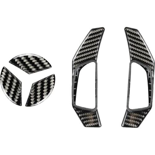 For Mercedes-Benz A B C E CLA CLS M GL Class GLK SLK W176 W246 W205 W212 Carbon Fiber Steering Wheel Shift Paddle Extension