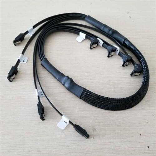 ATA SATA 2nd Generation 4 in 1 High Speed Serial DATA Cable Male to Male Multi Hard Drive HDD RAID Copper Wire Shielding Design