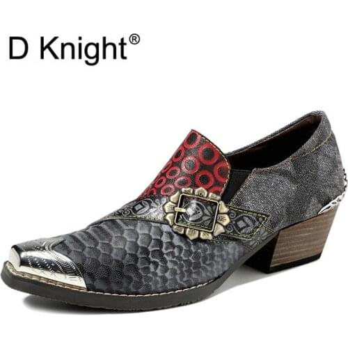 Retro Boots Embossed Genuine Leather Splicing Hollow Zipper Pumps Ladies Shoes Women Botines Mujer 2020 Thick High Heel Handmade