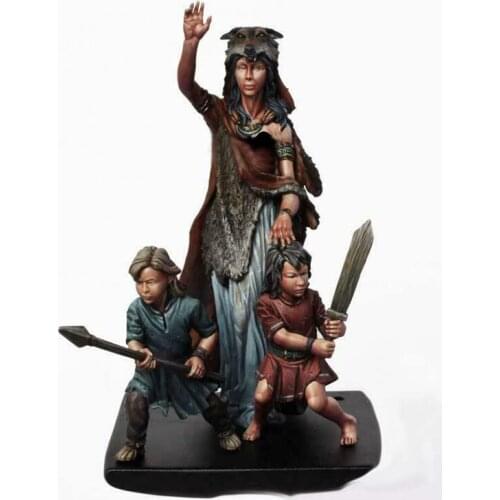 1/24 Resin Model Building Kit Figure Mother and child