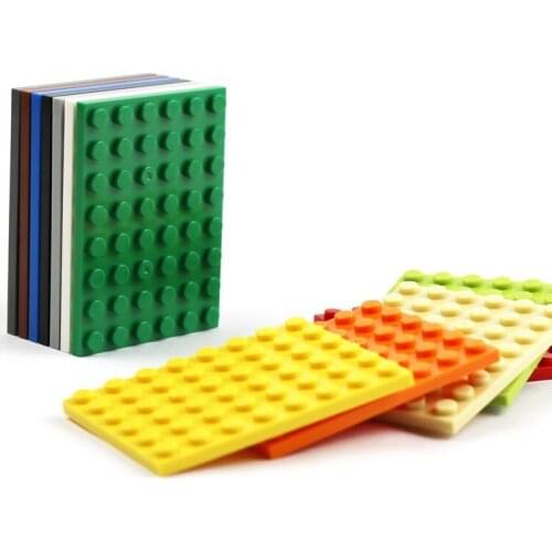 10PCS/LOT Compatible Pieces 6x8 Plate 3036 Kids Plastic Toys Blocks Parts DIY Bricks Star City Classic Creative Toys Baseplates