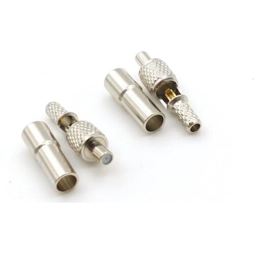 100PCS TS9 connector TS9 Female Jack Crimp for LMR100 RG316 RG174 RG179 Cable Plug Coaxial RF Adapters