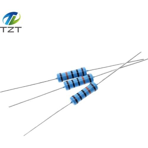 20pcs 2W Metal film resistor 1% 1R ~ 1M 2.2R 4.7R 10R 22R 47R 100R 220R 470R 1K 10K 100K 2.2 4.7 10 22 47 100 220 470 ohm