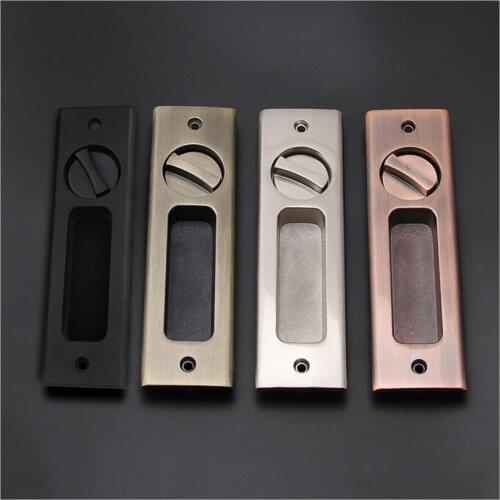 2018 New style Sliding Door Lock Interior Bathroom and Lavatory Lock Hook Invisible Move Door Lock DL078