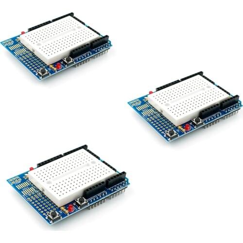 3pcs ProtoShield Prototype Expansion Board with Mini Breadboard Plug-in