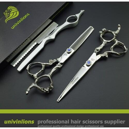 6.0" hairstylist scissors barbering designs hair scissors best hair cutting shears haircutter coiffeur thinning shears haircut