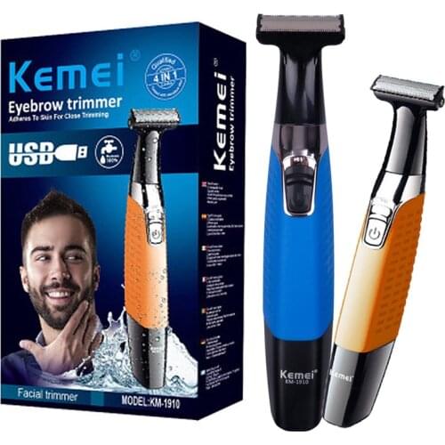 Razor for Men USB Charging One Blade Men Body Face Male Stubble Trimmer Beard Shaving Edge Head Brand Hot Sale Eyebrow Trimmer