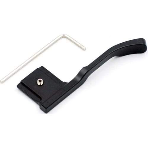 CNC Aluminum Camera Hot Shoe Adapter Thumb Up Keep Holder for Fujifilm GFX50R Camera