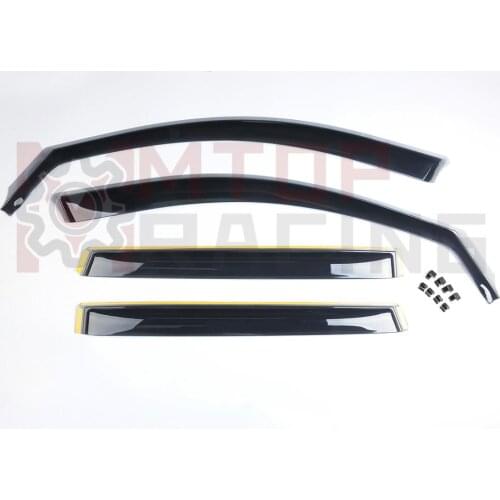 Window Deflectors Vent Shades Rain Sun Visors For Jeep Cherokee 2015 2016 2017 2018