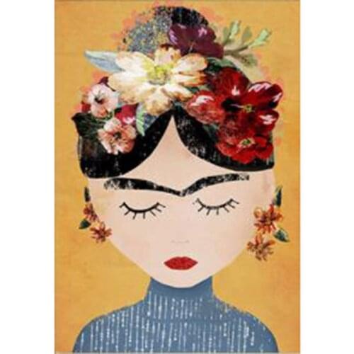 DIY Sun Tree Flower Landscape Calm Quotes Embroidery Art Canvas Painting Nordic Posters Diamond Painting Cross Stitch GJ747