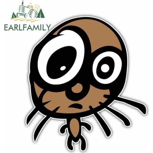 EARLFAMILY 13cm x 11.7cm for Dog Cartoon Fine Decal Vinyl JDM Funny Car Stickers Bumper Trunk Truck Graphics Windshield Bumper