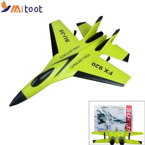 FX-820 2.4G 2CH Remote Control SU-35 Glider 290mm Wingspan EPP Micro Indoor RC Airplane Aircraft RTF Paper RC Drone