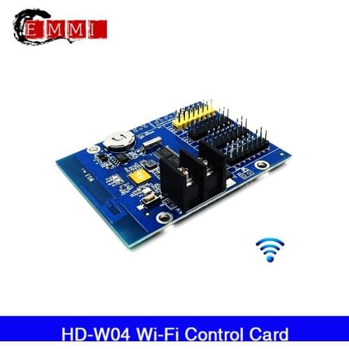 HD-W04 WIFI 4*HUB12 Single color(512*64 pixels) WIFI card for Lintel LED message text display