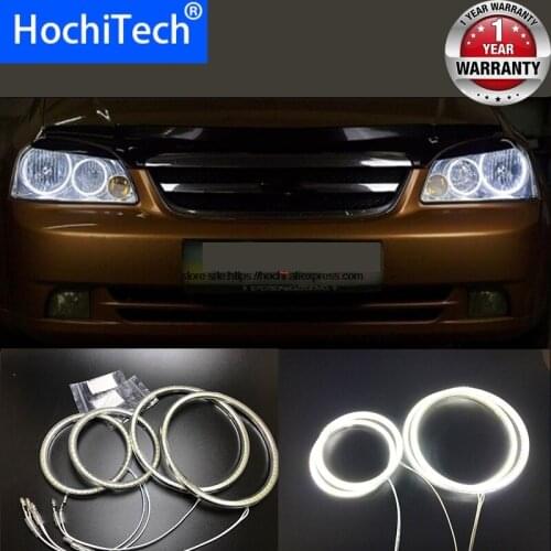 HochiTech for Chevrolet Lacetti Optra Nubira 2002-2008 Ultra bright SMD white LED angel eyes 2600LM halo ring kit daytime light
