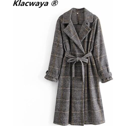 Женские элегантные пальто Klacwaya China At AliExpress