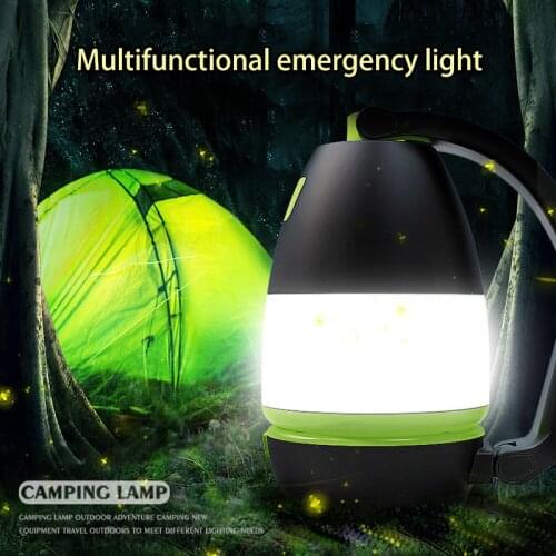 Multi Function Outdoor Camping Lantern Flashlight Led Usb Rechargeable 3 In1 Flashlight Table Desk Lamp Power Bank Output