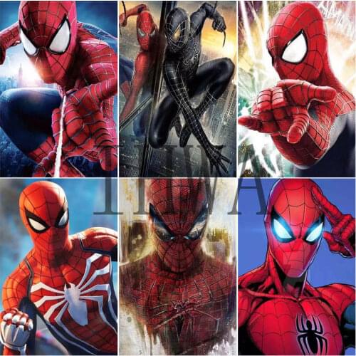 Marvel Superhero Spider-Man Diamond Painting Series Cross Stitch Embroidery Mosaic Home Decor Hot Sale Gift
