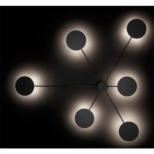 Nordic Simple Postmodern led wall lamp art living room clothing shop atmosphere hallway cafe decoration lights free shipping