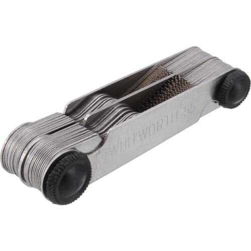 Thread Measuring Gage 50 and 60 Degree Metric Screw Thread Pitch Gauge Contour Gauge Square Angle Speed Measuring Tools