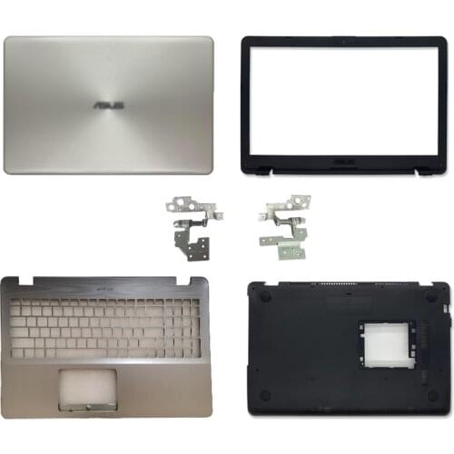 New Laptop lcd back cover/front frame/hinges/handrest/bottom case for asus x542 x542u f580u v580 v587u fl8000 fl8000u