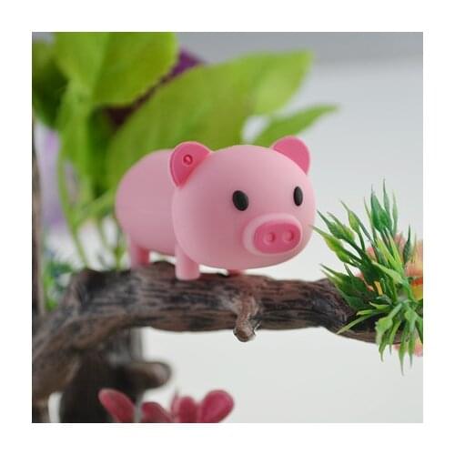 NEW Real Capacity Usb Flash Drive 4GB 8GB 16GB Pen Drive 32G 64GB Memory Stick Pendrives Cartoon Cute Pig Thumb drives mini gift