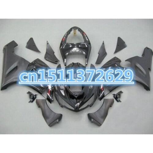 Fairing Fit For Ninja ZX6R 2005 2006 ZX-6R 05 06 All Flat Black Matte-Dor D