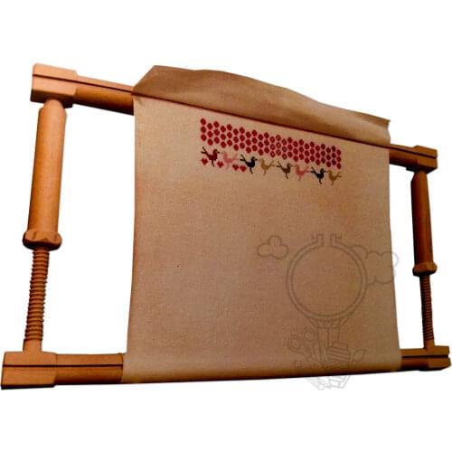 Adjustable Wood 1. Grade Beech Stitch Embroidery Frame Stand Gergef Stitch Lux 45cm x 30 cm