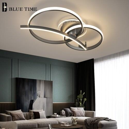 Lustre Led Ceiling Light Modern Creative Ceiling Lamp Black&Gold For Living Room Bedroom Dining Room Led Light Fixture 110v 220v
