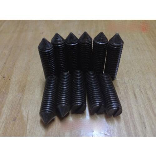 M1.6*2 3 4 5 6mm Steel point sharp tip slotted set screw With Flat Point end Grub Screw adjusting duplexer combiner dual tuner