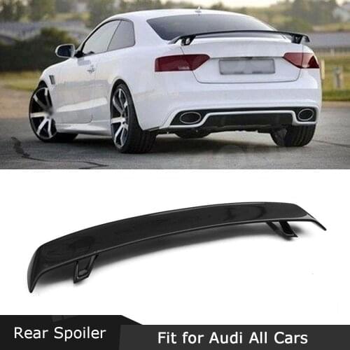 Carbon Fiber Rear Boot Spoiler for Audi TT A3 A4 A5 A6 A7 A8 Universal Style FRP Racing Rear Trunk Tail Wings Spoiler