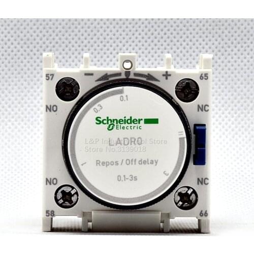 100% New Original Schneider France LADR0 0.1-3S Time Delay Block LA-DR0 Power Outages Delay For Contactor 038614