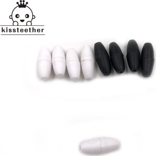 200pcs Black and White Breakaway Plastic Clasps For Silicone Teething Necklace DIY Safety Clasp Baby Teether Clasps