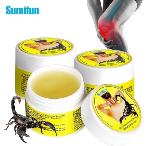 3Pcs Scorpion Pain Relief Cream Arthritis Joints Knee Muscle Sprain Ointment Meniscus Tear Recovery Medical Plaster Health Care