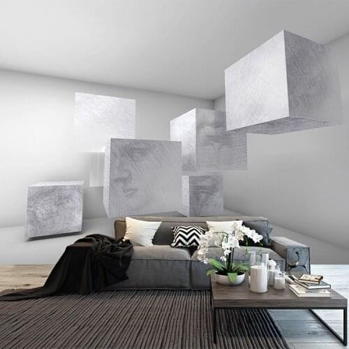 3D visual extension space Self Adhesive wallpaper living room bedroom studio background wall decorative murals can be customized