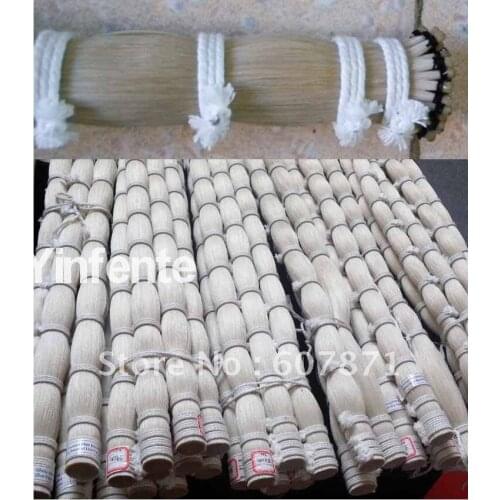 400g 70-80cm violin bow horse hair white mongol #7Mongolian bow horse hair, Advance Level