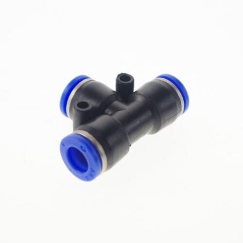 5) Pneumatic Plumbing Tube Fittings Push In Connectors Union Tee Tube 4mm