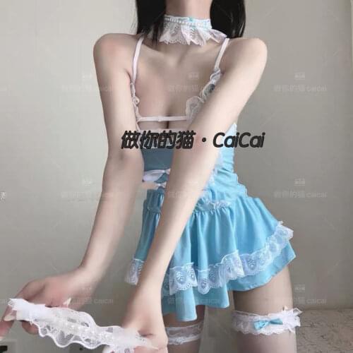 Amine Maid Cosplay Clothes Kawaii Lolita Dress Girls Woman Waitress Party Stage Costumes Japanese Cafe Maids Outfit Sex Lingerin