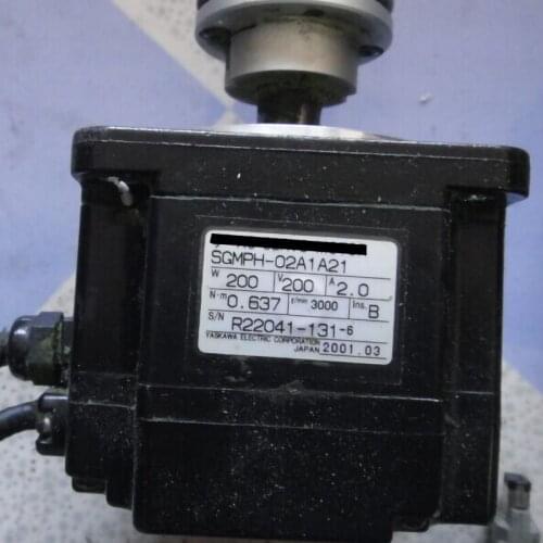 Used Tested Working SGMPH-02A1A21 AC SERVO MOTOR Spot