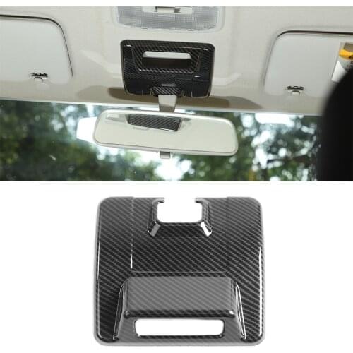 Car Rearview Mirror Base Decoration for Suzuki Jimny 2019 2020 2021 JB64 JB74 Car Interior Accessory Silver Red Carbon Fiber