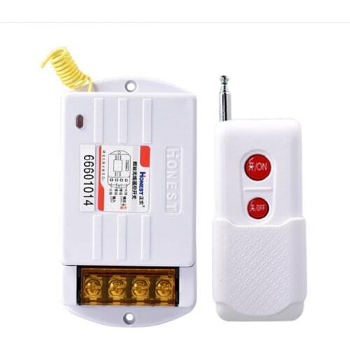 New ON/OFF AC220V 30A Long Distance Wireless Remote Control Switch Modules with 1 Controller For Light Lamp Gate Economic Tool