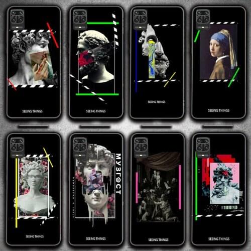 Black And White Fashion Off Phone Case For Redmi 7 8 9 A K20 30 Pro Note 8 9 Pro 9s 10