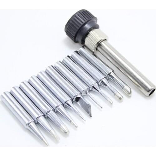 11Pc/Lot 900M-T Diamagnetic soldering iron tips Lead-free Solder tip