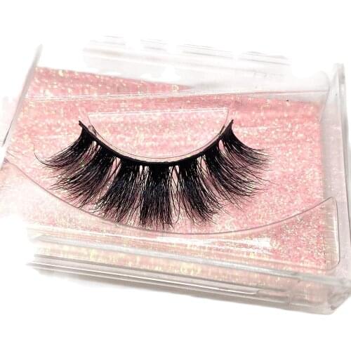 Length 17mm Mink Eye Lashes Animal Hair Drawer Box Pink A Gift For a Girl Make Up Essential Tools Eyelashes D808 A19 D22 A04