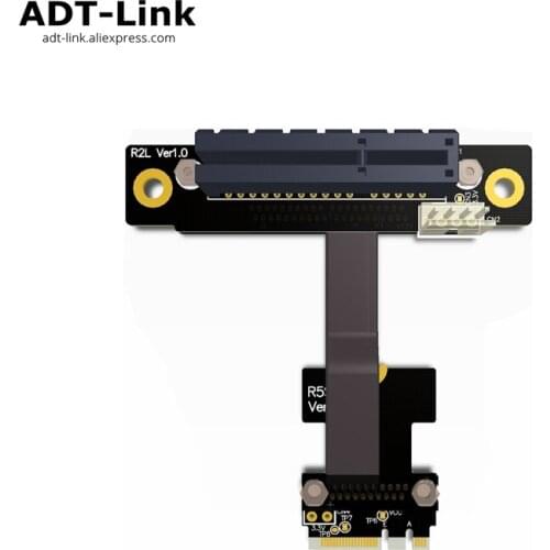Elbow M.2 wifi Key A E A+E To PCIe 4x Riser Extender Adapter Card Gen 3.0 Cable Key A.E m2 pci-e x4 For PCI-E 1x 2x 4x 8x 16x