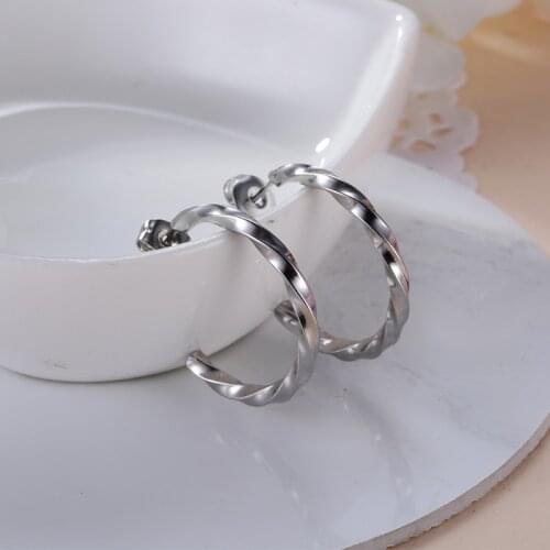 Geometry cc Earrings For Women 2021 Stainless Steel Jewelry Woman Stud Earrings Fashion Jewelry Accessories Free Shipping