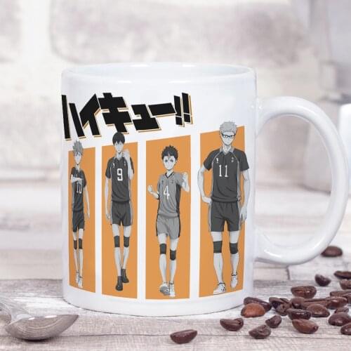 Haikyuu Ceramic Coffee Mug 11oz Home Moring Kids Milk Cup Friends Birthday Gift