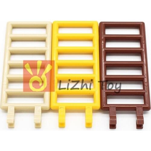 MOC Brick Parts 6020 Bar 7 x 3 with Double Clips Classic Piece Building Block Toy Accessory