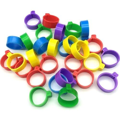 200 pcs Inside diameter 2.0cm Chicken foot ring Duck Goose Bird Quail Poultry Hen Ring Poultry portable device High 1cm